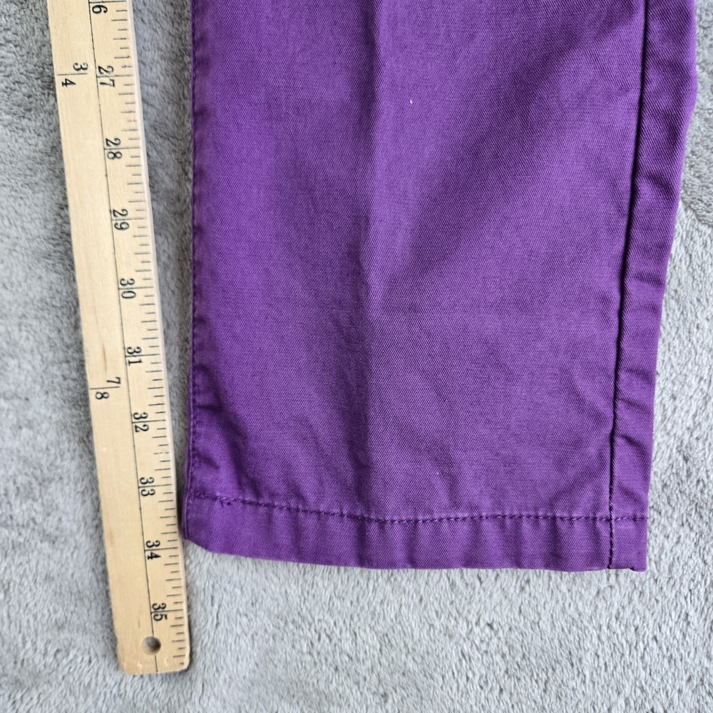 Camicissima Pants 34x34 Purple Cotton 5 Pockets Smart Casual Made In Italy - Picture 4 of 13